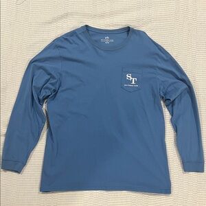 Southern Tide Classic Blue Long Sleeve Tee